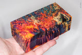 Large stabilized box elder burl wood block