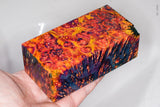 Large stabilized box elder burl wood block