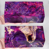 Large stabilized box elder burl wood block