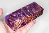 Stabilized box elder burl wood block
