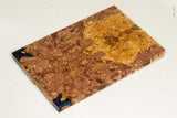 Stabilized box elder burl wood scales