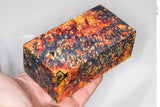 Large stabilized box elder burl wood block