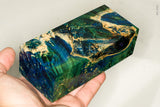 Large stabilized box elder burl wood block