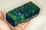 Large stabilized box elder burl wood block