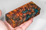Stabilized box elder burl wood block