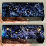 Stabilized box elder burl wood block