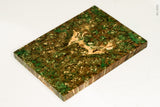 Stabilized box elder burl wood scales