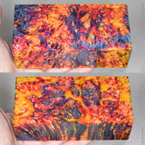 Large stabilized box elder burl wood block