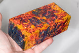 Large stabilized box elder burl wood block