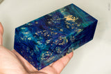 Large stabilized box elder burl wood block