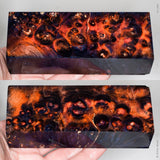 Stabilized box elder burl wood block