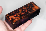 Stabilized box elder burl wood block