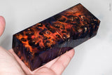 Stabilized box elder burl wood block