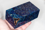 Large stabilized box elder burl wood block
