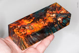 Stabilized box elder burl wood block