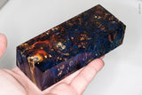 Stabilized box elder burl wood block