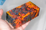 Large stabilized box elder burl wood block