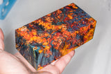 Large stabilized box elder burl wood block