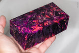 Large stabilized box elder burl wood block