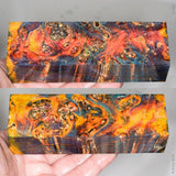 Stabilized box elder burl wood block