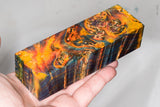 Stabilized box elder burl wood block
