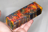 Stabilized box elder burl wood block