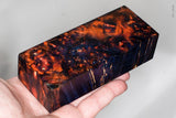 Stabilized box elder burl wood block