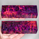 Stabilized masur karelian birch wood block