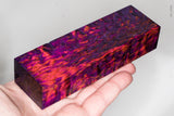 Stabilized masur karelian birch wood block