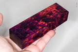Stabilized masur karelian birch wood block