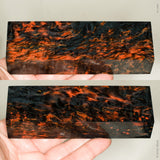 Stabilized masur karelian birch wood block