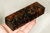 Stabilized masur karelian birch wood block