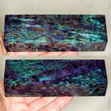 Stabilized masur karelian birch wood block