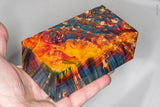 Large stabilized box elder burl wood block