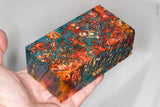Large stabilized box elder burl wood block