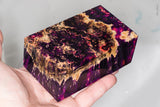 Large stabilized box elder burl wood block