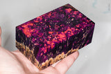 Large stabilized box elder burl wood block