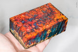 Large stabilized box elder burl wood block