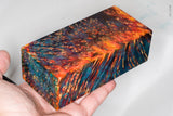 Large stabilized box elder burl wood block