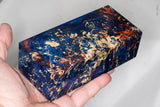 Large stabilized box elder burl wood block