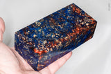 Large stabilized box elder burl wood block