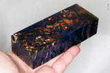 Stabilized box elder burl wood block