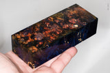 Stabilized box elder burl wood block