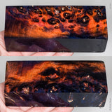 Stabilized box elder burl wood block