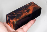 Stabilized box elder burl wood block