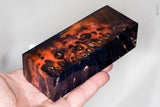 Stabilized box elder burl wood block