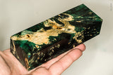 Stabilized box elder burl wood block