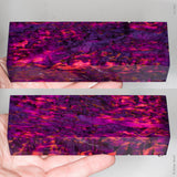 Stabilized masur karelian birch wood block