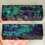 Stabilized masur karelian birch wood block