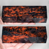 Stabilized masur karelian birch wood block